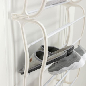 Полка для обуви надверная, 8 ярусов (на 24 пары обуви), 50×20×124 см, цвет белый Полка для обуви надверная, 8 ярусов (на 24 пары обуви), 50×20×124 см, цвет белый
