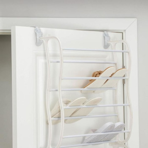 Полка для обуви надверная, 8 ярусов (на 24 пары обуви), 50×20×124 см, цвет белый Полка для обуви надверная, 8 ярусов (на 24 пары обуви), 50×20×124 см, цвет белый