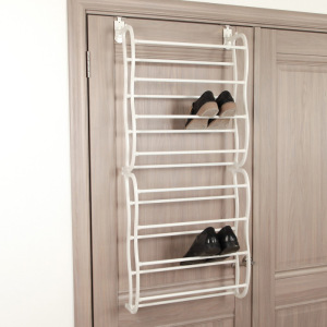 Полка для обуви надверная, 8 ярусов (на 24 пары обуви), 50×20×124 см, цвет белый Полка для обуви надверная, 8 ярусов (на 24 пары обуви), 50×20×124 см, цвет белый