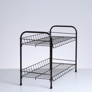 Полка для обуви разборная, 2 яруса, 68×28×44 см, цвет медный антик Полка для обуви разборная, 2 яруса, 68×28×44 см, цвет медный антик