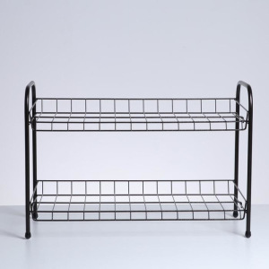 Полка для обуви разборная, 2 яруса, 68×28×44 см, цвет медный антик Полка для обуви разборная, 2 яруса, 68×28×44 см, цвет медный антик