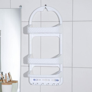 Полка навесная для ванной комнаты, цвет МИКС Полка навесная для ванной комнаты, цвет МИКС