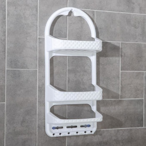 Полка навесная для ванной комнаты, цвет МИКС Полка навесная для ванной комнаты, цвет МИКС