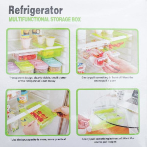 Полка подвесная в холодильник, 16,5×16×8 см, цвет МИКС Полка подвесная в холодильник, 16,5×16×8 см, цвет МИКС