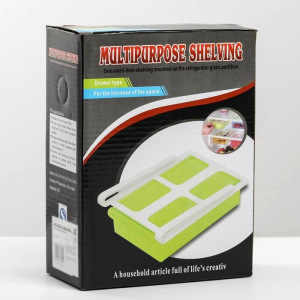 Полка подвесная в холодильник, 21×15×7 см, цвет МИКС Полка подвесная в холодильник, 21×15×7 см, цвет МИКС