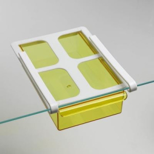 Полка подвесная в холодильник, 21×15×7 см, цвет МИКС Полка подвесная в холодильник, 21×15×7 см, цвет МИКС