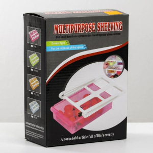 Полка подвесная в холодильник, 21×15×7 см, цвет МИКС Полка подвесная в холодильник, 21×15×7 см, цвет МИКС