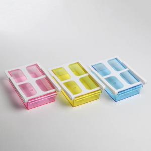 Полка подвесная в холодильник, 21×15×7 см, цвет МИКС Полка подвесная в холодильник, 21×15×7 см, цвет МИКС