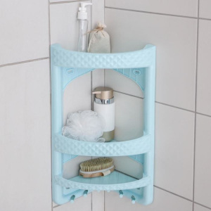 Полка угловая для ванной комнаты, цвет МИКС Полка угловая для ванной комнаты, цвет МИКС