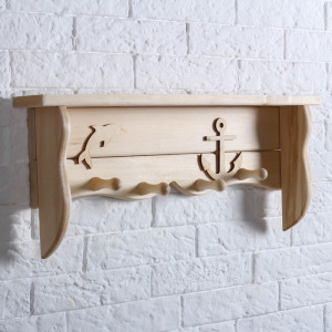 Полка вешалка «Дельфин» 560х230х80 Полка вешалка «Дельфин» 560х230х80