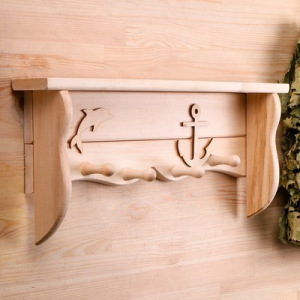 Полка вешалка «Дельфин» 560х230х80 Полка вешалка «Дельфин» 560х230х80