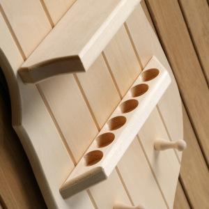 Полка вешалка "Щит и меч", сосна, натуральный, 70×40×10 см Полка вешалка "Щит и меч", сосна, натуральный, 70×40×10 см