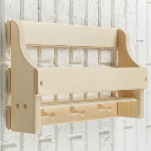 Полка вешалка "Унивесальная", 3 крючка, 50×30×12 см Полка вешалка "Унивесальная", 3 крючка, 50×30×12 см