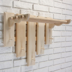 Полка вешалка с сушилкой, 5 крючков, 58×50×30 см Полка вешалка с сушилкой, 5 крючков, 58×50×30 см