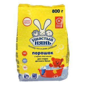 Порошок для стирки детского белья Ушастый Нянь, 800 г Порошок для стирки детского белья Ушастый Нянь, 800 г