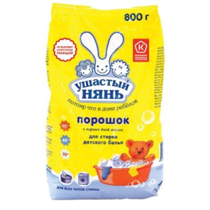 Порошок для стирки детского белья Ушастый Нянь, 800 г Порошок для стирки детского белья Ушастый Нянь, 800 г
