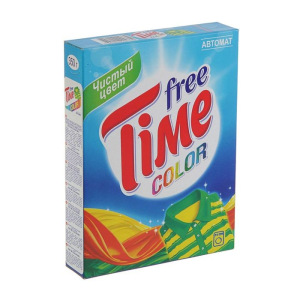 Порошок стиральный Free Time Color Автомат, 350 г Порошок стиральный Free Time Color Автомат, 350 г