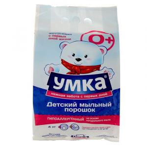 Порошок стиральный универсальный детский "Умка", 0+ 4 кг Порошок стиральный универсальный детский "Умка", 0+ 4 кг