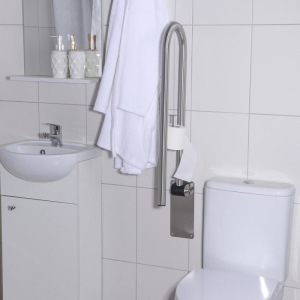 Поручень откидной EFOR «Практик», нержавеющая сталь Поручень откидной EFOR «Практик», нержавеющая сталь