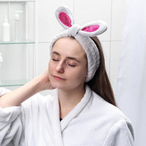 Повязка для умывания «Гламур», цвет МИКС Повязка для умывания «Гламур», цвет МИКС