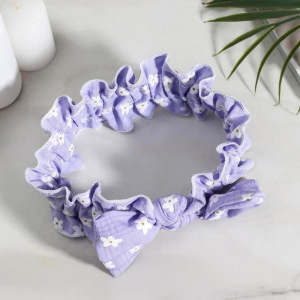 Повязка для умывания «Ромашки», цвет МИКС Повязка для умывания «Ромашки», цвет МИКС