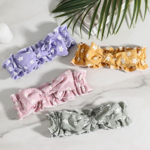 Повязка для умывания «Ромашки», цвет МИКС Повязка для умывания «Ромашки», цвет МИКС