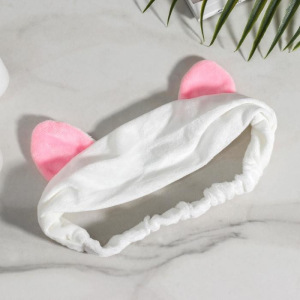 Повязка для умывания «Ушки», цвет МИКС Повязка для умывания «Ушки», цвет МИКС