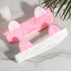 Повязка для умывания «Ушки», цвет МИКС Повязка для умывания «Ушки», цвет МИКС