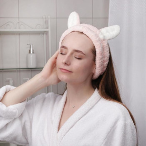 Повязка для умывания «Зайчик», цвет МИКС Повязка для умывания «Зайчик», цвет МИКС