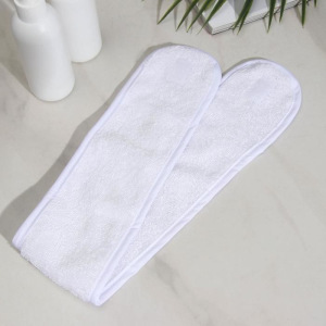 Повязка для волос на липучке Чистовье, махровая, 1 шт/уп, цвет белый Повязка для волос на липучке Чистовье, махровая, 1 шт/уп, цвет белый