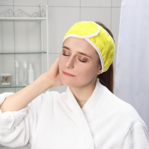 Повязка для волос на липучке Чистовье, махровая, 1 шт/уп, цвет МИКС Повязка для волос на липучке Чистовье, махровая, 1 шт/уп, цвет МИКС