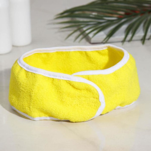 Повязка для волос на липучке Чистовье, махровая, 1 шт/уп, цвет МИКС Повязка для волос на липучке Чистовье, махровая, 1 шт/уп, цвет МИКС