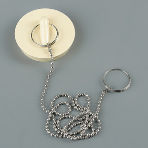 Пробка для ванны d=4 см, 4,5 см по верху, цепочка 55 см, цвет МИКС Пробка для ванны d=4 см, 4,5 см по верху, цепочка 55 см, цвет МИКС