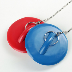 Пробка для ванны, d=6 см (внутренний d=4,5 см), цепочка 55 см, цвет МИКС Пробка для ванны, d=6 см (внутренний d=4,5 см), цепочка 55 см, цвет МИКС