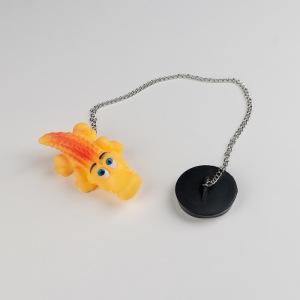 Пробка для ванны с игрушкой Доляна «Крокодил», d=5 см (внутренний d=4,5 см), цепочка 40 см Пробка для ванны с игрушкой Доляна «Крокодил», d=5 см (внутренний d=4,5 см), цепочка 40 см