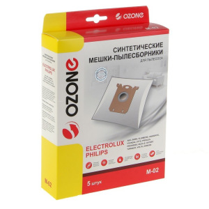 Пылесборник синтетический Ozone micron M-02, 5 шт (S-bag) Пылесборник синтетический Ozone micron M-02, 5 шт (S-bag)