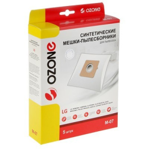 Пылесборник синтетический Ozone micron M-07, 5 шт (LG TB-33) Пылесборник синтетический Ozone micron M-07, 5 шт (LG TB-33)