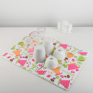 Салфетка для сушки посуды Доляна «Кофе», 38×50 см, микрофибра Салфетка для сушки посуды Доляна «Кофе», 38×50 см, микрофибра