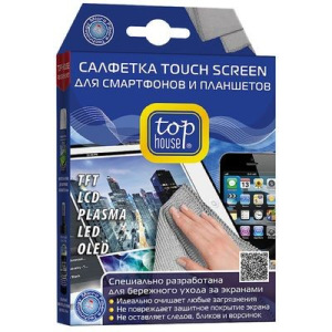 Салфетка Top House Touch Screen для смартфонов и планшетов, 15 × 20 см Салфетка Top House Touch Screen для смартфонов и планшетов, 15 × 20 см