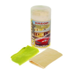 Салфетки из синтетической замши и микрофибры CityUp, СА-211, набор 2 шт Салфетки из синтетической замши и микрофибры CityUp, СА-211, набор 2 шт