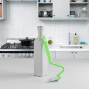 Щётка с изогнутой ручкой, цвет МИКС Щётка с изогнутой ручкой, цвет МИКС