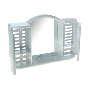 Шкафчик зеркальный для ванной комнаты «Арго», цвет белый мрамор Шкафчик зеркальный для ванной комнаты «Арго», цвет белый мрамор