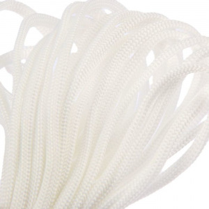 Шнур бытовой, полиэфир, d=3 мм, 10 м, цвет белый Шнур бытовой, полиэфир, d=3 мм, 10 м, цвет белый