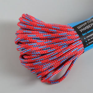 Шнур плетёный универсальный ПП, d=6 мм, 20 м Шнур плетёный универсальный ПП, d=6 мм, 20 м