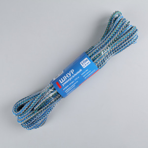 Шнур универсальный с сердечником ПП, d=8 мм, 10 м, цвет МИКС Шнур универсальный с сердечником ПП, d=8 мм, 10 м, цвет МИКС