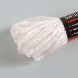 Шнур-верёвка бытовой, d=4 мм, 20 м, цвет МИКС Шнур-верёвка бытовой, d=4 мм, 20 м, цвет МИКС