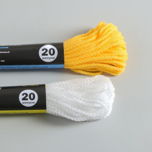 Шнур-верёвка вязаный ПП, d=2 мм, 20 м, цвет МИКС Шнур-верёвка вязаный ПП, d=2 мм, 20 м, цвет МИКС