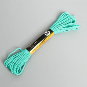 Шнур-верёвка вязаный с сердечником ПП, d=2 мм, 10 м, цвет МИКС Шнур-верёвка вязаный с сердечником ПП, d=2 мм, 10 м, цвет МИКС