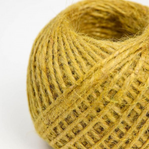 Шпагат джутовый, 1120 Текс, 100 м, цвет жёлтый Шпагат джутовый, 1120 Текс, 100 м, цвет жёлтый