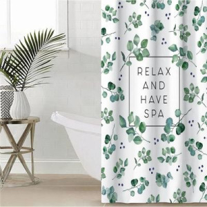 Штора для ванной Этель "Eucalyptus" 145 х 180 см, полиэстер Штора для ванной Этель "Eucalyptus" 145 х 180 см, полиэстер